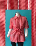 Vintage originele jaren 70 tuniek rood/wit maat 38, Maat 38/40 (M), Verzenden, Vintage, Gedragen