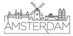 camper caravan auto sticker Amsterdam skyline, Caravans en Kamperen, The River House, Info@theriverhouse.nl, Nieuw, Ophalen of Verzenden