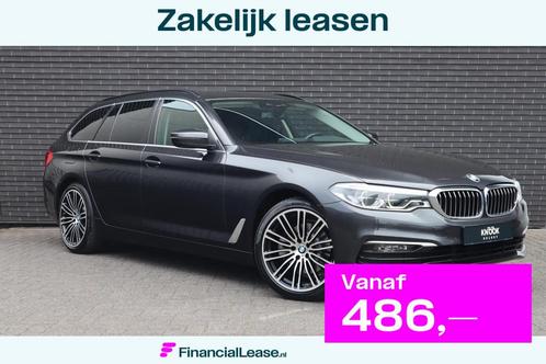 BMW 5-serie Touring 520i High Executive | Comfortleder + Mem, Auto's, BMW, Bedrijf, Lease, Financial lease, 5-Serie, ABS, Achteruitrijcamera