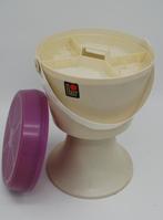 Zeldzame Flair naaigerei opbergkruk kunststof paars, Kunststof, Gebruikt, Ophalen of Verzenden, Nvt