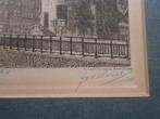 Schreierstoren Amsterdam, Mooie ets van Van der Horst, Antiek en Kunst, Kunst | Etsen en Gravures, Ophalen of Verzenden