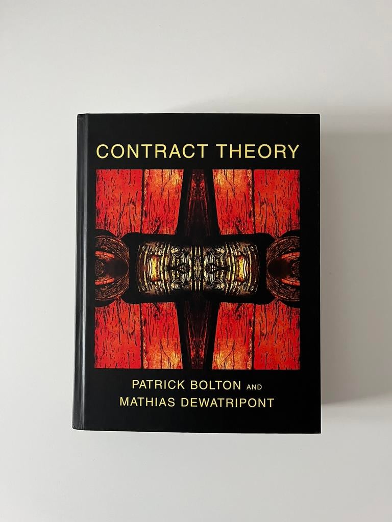 Contract Theory Bolton Dewatripont, Ophalen of Verzenden, Gelezen, Economie en Marketing