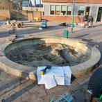 zandbak rond te koop (betonrand), Ophalen, Gebruikt