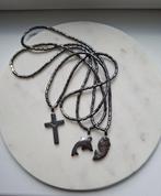 Set van 3 Hematiet kettingen met hanger., Sieraden, Tassen en Uiterlijk, Kettingen, Met hanger, Nieuw, Ophalen of Verzenden, Steen of Mineraal