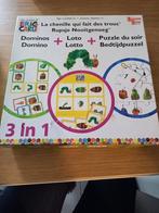 rupsje nooitgenoeg 3 in 1 domino, lotto, bedtijd puzzel, Ophalen of Verzenden, Gebruikt
