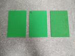 3 Lego grondplaten bouwplaten 16x24 groen, Ophalen of Verzenden, Gebruikt, Lego