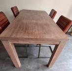 Eettafel rechthoekig 220 cm  90 cm, Ophalen, Gebruikt, 200 cm of meer, 50 tot 100 cm