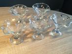 IJscoupes van dik glas 5 stuks voor Feestdagen/Kerst, Huis en Inrichting, Keuken | Servies, Glas of Glazen, Ophalen of Verzenden