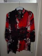 Feestelijke blouse, rood/zwart, mt 50, Ophalen, Gedragen, Rood, Blouse of Tuniek