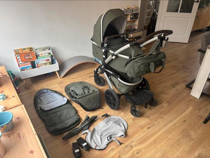 Joolz Geo 2 kinderwagen Marvellous Green inc accessoires, Kinderen en Baby's, Kinderwagens en Combinaties, Zo goed als nieuw, Combiwagen