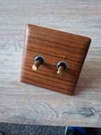 Hout schakelaar, Doe-het-zelf en Verbouw, Elektra en Kabels, Ophalen of Verzenden