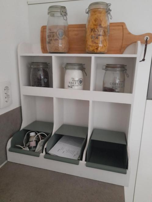 Te koop hoge grote gruttersbak wit, Antiek en Kunst, Curiosa en Brocante, Ophalen