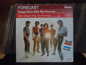 7" Single Forecast - Happy Days (Hip Hip Hooray) English & S beschikbaar voor biedingen