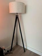 Vloer lamp zwart beige, Huis en Inrichting, Lampen | Vloerlampen, Ophalen, Zo goed als nieuw, 150 tot 200 cm