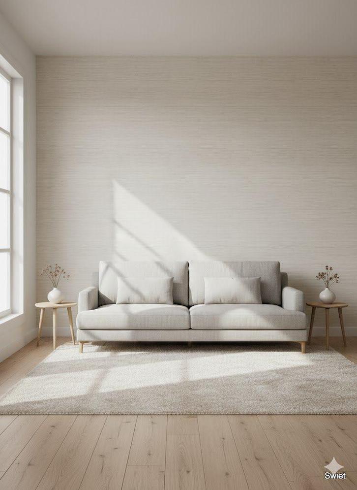 13074 Echt natuurlijk vintage zeegrasbehang rustige sfeer, Huis en Inrichting, Stoffering | Behang, Beige, 75 m² of meer, Verzenden