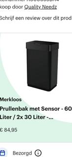 Prullenbak met sensor, 2x30 liter, Huis en Inrichting, Woonaccessoires | Prullenbakken, Ophalen, Nieuw, 40 liter of meer, Rvs