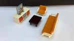 Playmobil woonkamer meubels bank tv kast salon tafel stoel, Ophalen, Gebruikt, Los playmobil