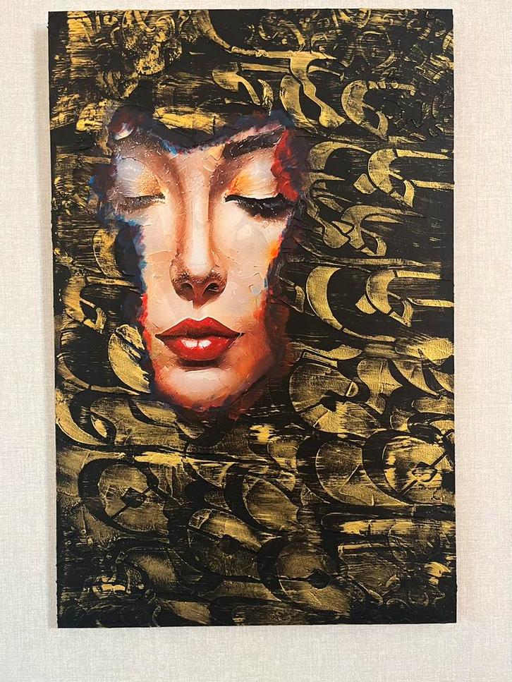 Schilderij, Antiek en Kunst, Kunst | Schilderijen | Modern, Ophalen of Verzenden