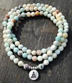 Amazoniet mala met Boeddha bedel, Verzamelen, Religie, Ophalen of Verzenden, Nieuw, Sieraad, Boeddhisme