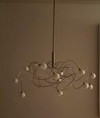 Design Hanglamp met 12 LED Lampjes, Ophalen, Zo goed als nieuw, Metaal