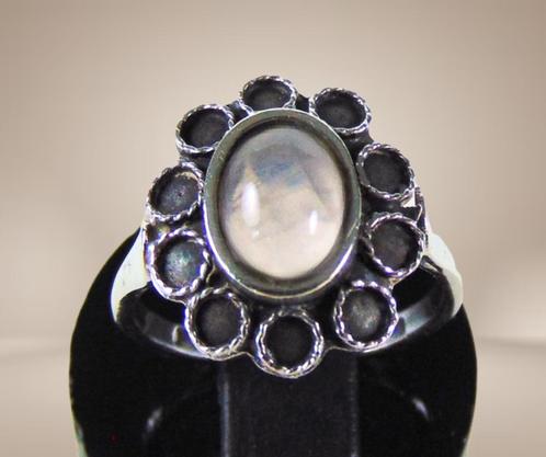 APARTE 830 zilver antieke ROZENKWARTS ring M17,3!, Sieraden, Tassen en Uiterlijk, Ringen, Zo goed als nieuw, Dame of Heer, 17 tot 18
