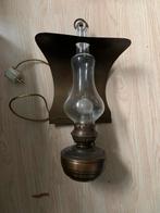 Antieke koperen wandlamp, Ophalen of Verzenden