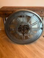 Grote Wandklok met Tandwielen, Huis en Inrichting, Woonaccessoires | Klokken, Ophalen, Zo goed als nieuw, Analoog, Wandklok