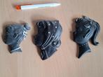 3 L’Ancora de Kroon vintage keramiek meisjes hoofdjes, Verzenden