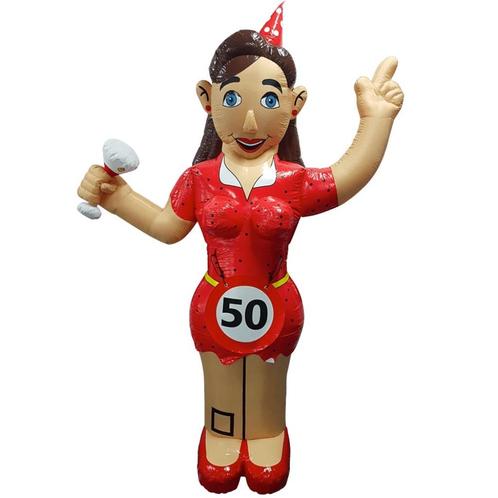 sarah party opblaasfiguur feestpop blikvanger huren te huur, Hobby en Vrije tijd, Feestartikelen | Verhuur, Zo goed als nieuw