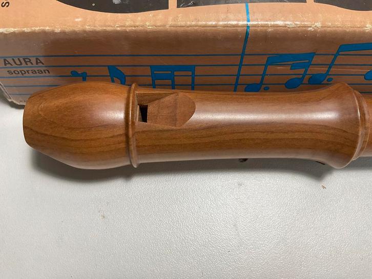 Aura Sopraan blokfluit in zeer nette staat, Muziek en Instrumenten, Blaasinstrumenten | Blokfluiten, Zo goed als nieuw, Sopraan of Sopranino