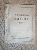 Wehrmacht merkbuch 1944 agenda WO2, Ophalen of Verzenden, Landmacht, Duitsland, Boek of Tijdschrift