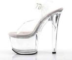 PLEASER Tipjar-708-5 nieuw maat 40 EU doorzichtige hakken, Nieuw, Ophalen of Verzenden, A, Schoenen met hoge hakken