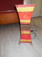 Oosterse staande lamp rood/geel motief, Ophalen, Gebruikt, 50 tot 75 cm, Oosters