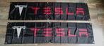 Tesla  audi  amg  abarth  bugatti   banners vlag 46x180 cm, Verzamelen, Nieuw, Auto's, Ophalen of Verzenden