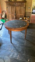 Ronde houten tafel gefineerd, 113 cn breed, 75 cm hoog, gebr, Antiek en Kunst, Ophalen