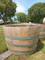 Groot Eikenhouten Wijnvat Bloembak  Minivijver 175 liter, Ophalen, Rond, Nieuw, 60 tot 100 cm