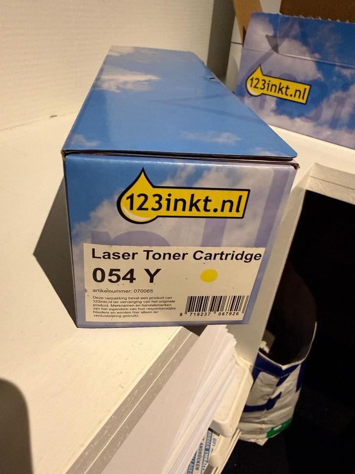 Canon 054 Y toner geel (123inkt huismerk), Computers en Software, Printerbenodigdheden, Nieuw, Toner, Ophalen of Verzenden