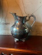 Oude verzilverde waterkan / schenkkan, Antiek en Kunst, Ophalen of Verzenden