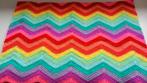 Gondas Creaties Regenboog zigzag deken of poppendeken, Ophalen of Verzenden, Nieuw