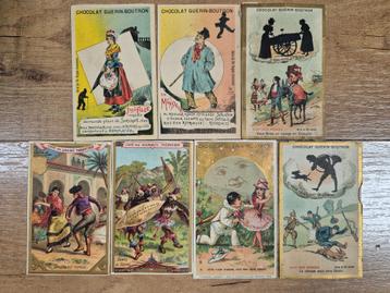 Oude Franse reclamekaarten - Chocolat Guerin Boutron  beschikbaar voor biedingen