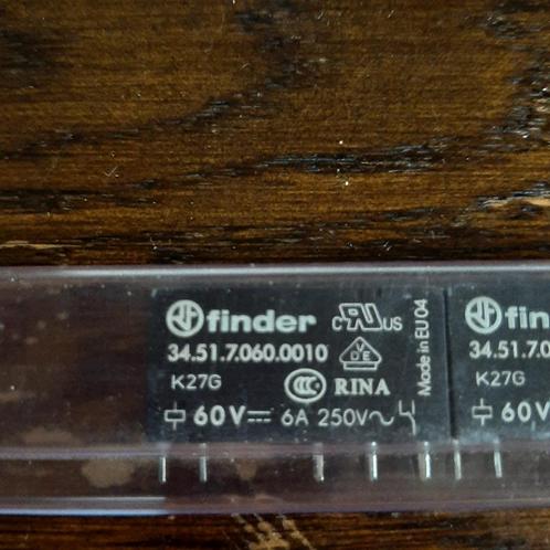 🖨️Finder 34.51.7.060.0010 PCB mount relais🏷️€5,- per stuk, Hobby en Vrije tijd, Elektronica-componenten, Zo goed als nieuw, Ophalen of Verzenden