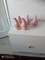 Vijf porselein Vintage parelmoer vazen, Antiek en Kunst, Ophalen of Verzenden