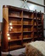 Unieke antieke bibliotheekkast | Wandkast | Bibliotheekkast, Antiek en Kunst, Ophalen of Verzenden