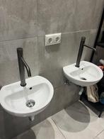 2x Geberit fontein rond 40x33, Doe-het-zelf en Verbouw, Sanitair, Ophalen, Nieuw, Steen, Wastafel