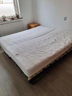 Tweepersoons bed met verstelbare lattenbodem, Huis en Inrichting, Ophalen, Wit, Tweepersoons, 200 cm