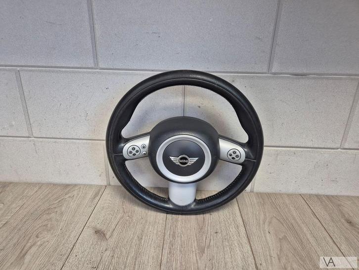 Mini One Cooper S 2000 - 2006 3 spaak stuur + knop + airbag, Auto-onderdelen, Besturing, Mini, Gebruikt, Ophalen of Verzenden
