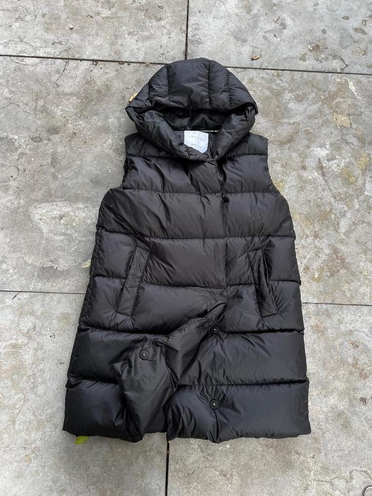 I BLUES dons jas mouwloos zwart mt M €79-TIEN concepts Insta, Kleding | Dames, Jassen | Winter, Zo goed als nieuw, Maat 38/40 (M)