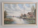 schilderij landelijk, Antiek en Kunst, Kunst | Schilderijen | Klassiek, Ophalen of Verzenden