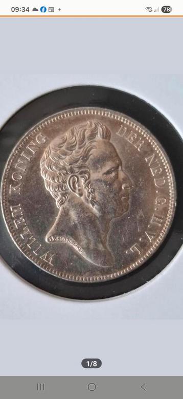 Gulden 1840 in absolute (UNC) Topkwaliteit. Zeldzaam.  beschikbaar voor biedingen