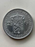 Rijksdaalder 1943 D, Postzegels en Munten, Munten | Nederland, Zilver, Ophalen of Verzenden, Koningin Wilhelmina, Losse munt